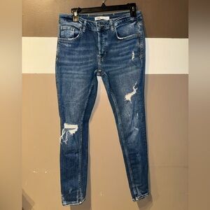 ‼️SALE‼️ Zara men’s skinny distressed  Denim Jeans (29)